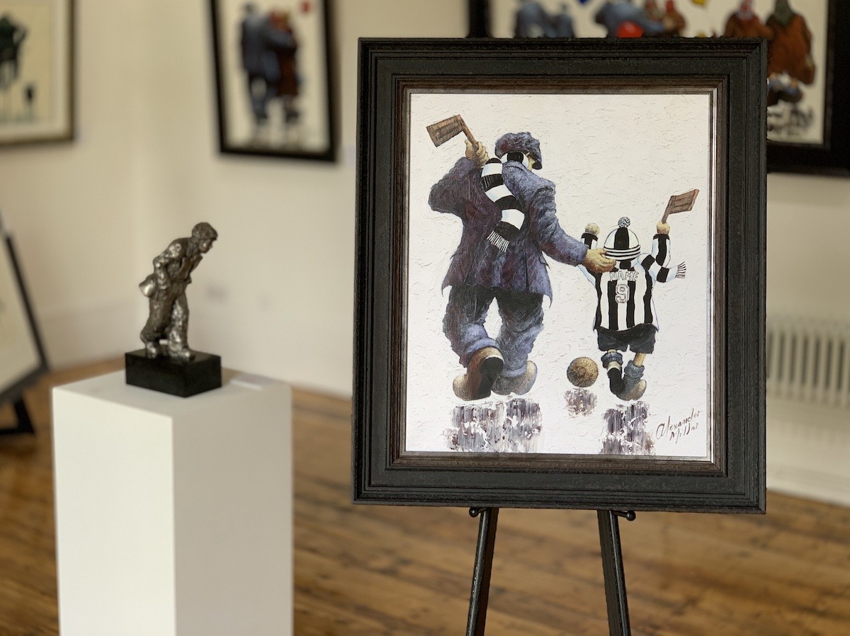 An Alexander Millar artwork in his Grey Street gallery